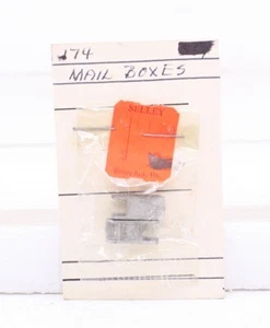 Bowser Selley HO Scale US Mail Boxes Cast Metal Detail 2 Pcs. - Picture 1 of 1