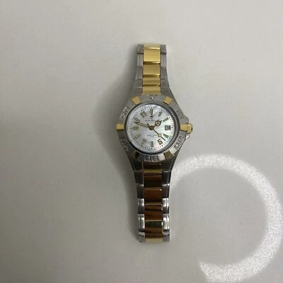 Женские двухцветные часы Momentum Stella Maris из нержавеющей стали с жемчужным циферблатом нуждаются в летучей мыши - Изображение 1 из 4