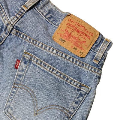 Vintage Levi's 560 Comfort Fit Jeans Men 29x30 (28x30) Baggy Denim Skater Grunge - Image 1 of 4