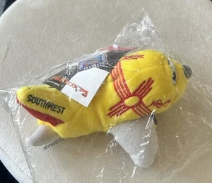 Vintage 2000 Southwest Airlines Werbe Plüsch Sitzsack Flugzeug New Mexico Neu - Bild 1 von 7