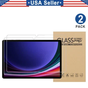 2PCS Tempered Glass Screen Protector For Samsung Galaxy Tab S9 - Picture 1 of 1