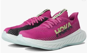 Women Size 11B Hoka One Carbon X3 Shoes Fuchsia Black Pink Purple NEW NO BOX - Picture 1 of 9