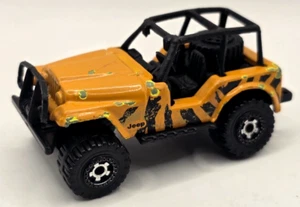 Vintage 1983 Matchbox Jeep 4x4 Orange with Tiger Stripes 1:58 - Picture 1 of 6