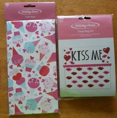 30 bolsas de golosinas feliz día de San Valentín resellables con etiquetas de encabezado + 12 papeles Foto 1 de 2