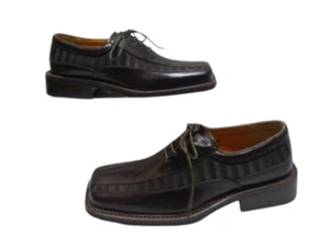 Zota Classic Dark Brown Leather Dress Men's Shoes Size 7 - Picture 1 of 7