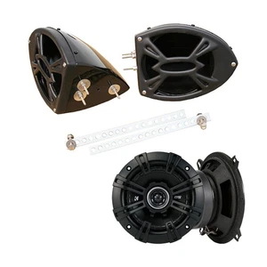 Kicker System DSC50 Custom Power Sport 5 1/4" Gloss Black Speaker Pods In Pair - Picture 1 of 5