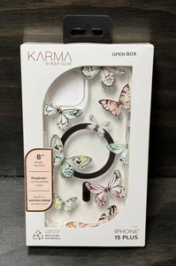 Caja Abierta KARMA Por Cuerpo Guante Mariposas Estuche Magnético para iPhone 15 Plus Solo - Imagen 1 de 3