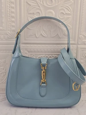 Pre-owned Authentic Gucci Jackie 1961 Small 28cm Width Aqua Blue In Excellent - Image 1 of 4