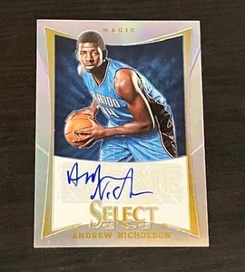 ANDREW NICHOLSON auto rc 2012-13 Panini Select SILVER PRIZM #d /199 Magic - Picture 1 of 2