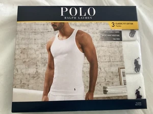 POLO RALPH LAUREN CLASSIC FIT COTONE CONFEZIONE DA 3 CANOTTE Taglia: XLARGE NUOVO CON SCATOLA - AUTENTICO - Foto 1 di 4