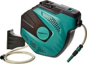 Avvolgitubo Automatico Con Flessibile, Montaggio a Parete, 35 M, Verde, Nero - Foto 1 di 13