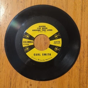 Carl Smith...."Guess I’ve Been Around Too Long & Goodnight Mister Sun" 45 RPM 7" - Picture 1 of 2