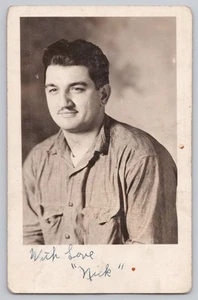 c. December 1944 "Nick" US Military Member young man RPPC - Picture 1 of 2