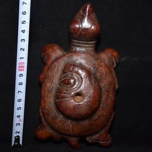 6.9'' China Hongshan Culture Old Jade Pig Dragon Tortoise Turtle Statue - Picture 1 of 8
