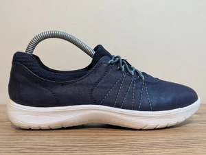 Clarks Women's Adella Stroll Oxford Dark Navy Textile Sneakers Shoes Size 7 - Picture 1 of 12