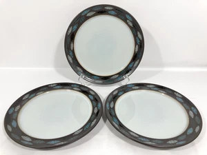 Denby Sienna Ellipse 3 LUNCHEON Salad PLATES 9 3/4" Helium Shape Stoneware EX - Picture 1 of 9