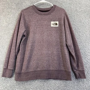 Felpa North Face donna grande viola erica girocollo pile logo pullover - Foto 1 di 6