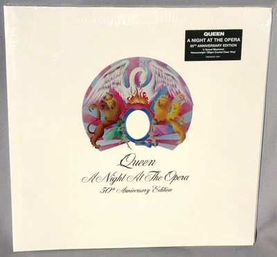 LP QUEEN A Night at the Opera (180g CLEAR Vinyl, 2025) NEW MINT SEALED - Image 1 of 3