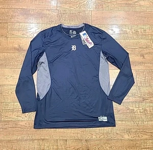 Camisa Detroit Tigers Para Hombres 2XL Manga Larga Nike Pro Combat Dri Fit MLB Béisbol - Imagen 1 de 9