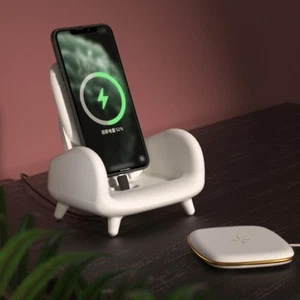 15W Wireless Charger Quick Charging Sofa Designed Wireless Charging Station F FY - Zdjęcie 1 z 15