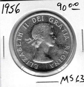 1956 Canada One Silver Dollar - BU - Picture 1 of 2