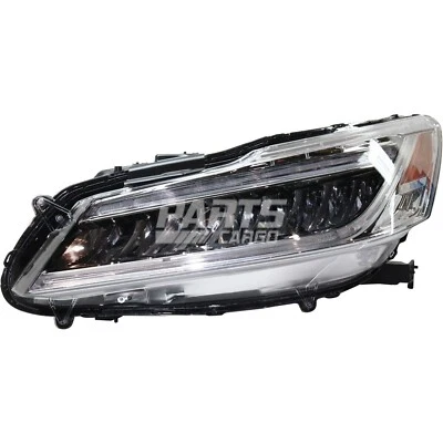 Novo conjunto de farol lateral esquerdo LH HO2502174 compatível com 2016-2017 Honda Accord Sedan - Imagem 1 de 4