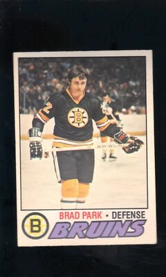 1977-78 O-PEE-CHEE HOCKEY CARD BRAD PARK #190 EX-EX/MT BRUINS - Image 1 of 2