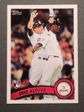 2011 Topps Update JOSE ALTUVE Rookie RC US132 MVP Houston Astros
