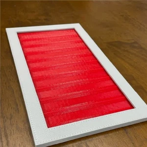 Star Trek Inspired Red Alert Panel 11" Tall.  Light Grey w Translucent Red Panel - Picture 1 of 2