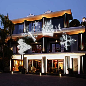 LED Laser licht Projektor Außen Beleuchtung lichterkette garten weiß weihnachten - Bild 1 von 6