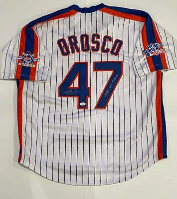 COACH'S COLLECTIBLES Jesse Orosco Autographed CUSTOM NY Mets Jersey w/ 1986 WS Champs Inscription (JS