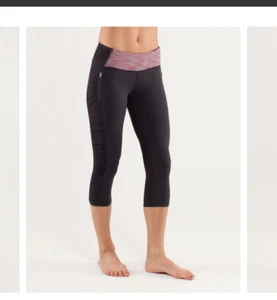 Lululemon Womens Size 6 Run In The Sun Crop Leggings - Picture 1 of 16