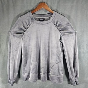 Simply Vera Vera Wang Sweater Womens XS Gray Stretch Long Sleeve Pullover - Picture 1 of 6