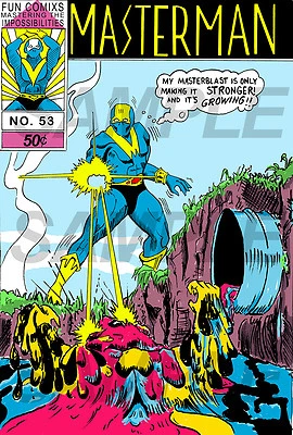 Replica Return of the Living Dead 2 - Masterman Comic Book Cover Horror Prop  - Image 1 of 2