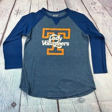 Lady Volunteer Womens Gear for Sports Raglan Blue T-Shirt Sz Medium