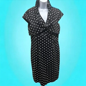 Neu ohne Etikett Weißes Haus Schwarzmarkt Tupfen Bleistiftmantel Kleid Gr. 14 - Bild 1 von 3