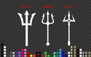 Trident of Poseidon Sticker Decal Percy Jackson Car Bike Motorcycle Helmet Decal - Picture 1 of 2