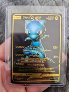 Mew GX Black Foil Fan Art Vinyl Collector Pokemon Card 18/20 Star Shield - Picture 1 of 5