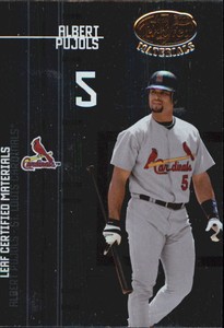 2005 (CARDINALS) Leaf Certified Materials Preview #1 Albert Pujols