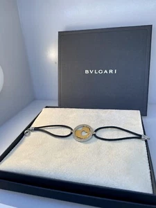 Bulgari Bvlgari Yellow Gold Charm Chord Bracelet BR853683 340895 Brand New - Bild 1 von 5