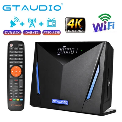4K UHD Digital TV Box SCART HDMI USB PVR Record DVB-T2 DVB-S/S2/S2X Media Player - Image 1 of 4