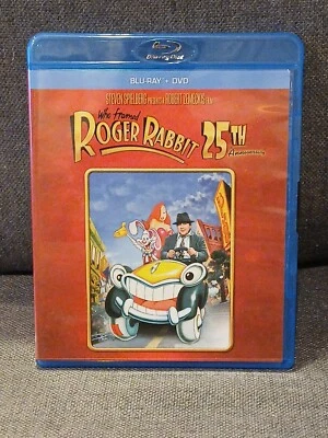 Who Framed Roger Rabbit 25th Anniversary Edition Blu Ray + DVD Pre-Owned Foto 1 de 4