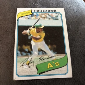 1980 Topps Rickey Henderson Rookie Card #482 Oakland As FREE SHIPPING - Picture 1 of 10