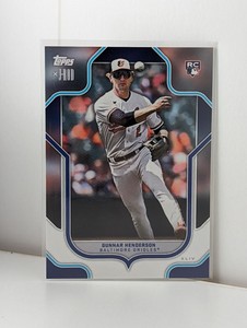 2023 Topps x J-Rod The Show Out Collection GUNNAR HENDERSON Orioles RC Rookie