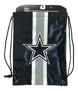 Dallas Cowboys Official NFL Drawstring Backpack Bag Gym His Her Gift Navy Silver