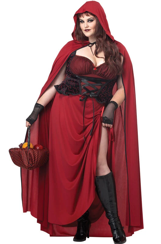 Nuevo Disfraz de Caperucita Roja Oscura Talla Grande Adulto Halloween Foto 1 de 1