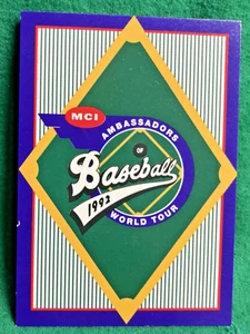 1992 MCI Ambassadors of Baseball World Tour 15-Card Vintage Set - Picture 1 of 6
