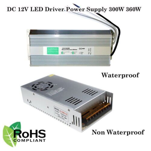 Power Supply Transformer DC12V Driver AC 230V 300W / 360W  for LED Strip Light