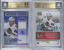 2012-13 Certified Mirror Blue Jersey /25 Patrick Kane BGS 9.5 GEM MINT Auto