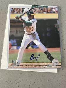 Yoenis Cespedes Signed 8x10 Photo File Oakland Athletics A's Tigers Mets MLB COA - Picture 1 of 2